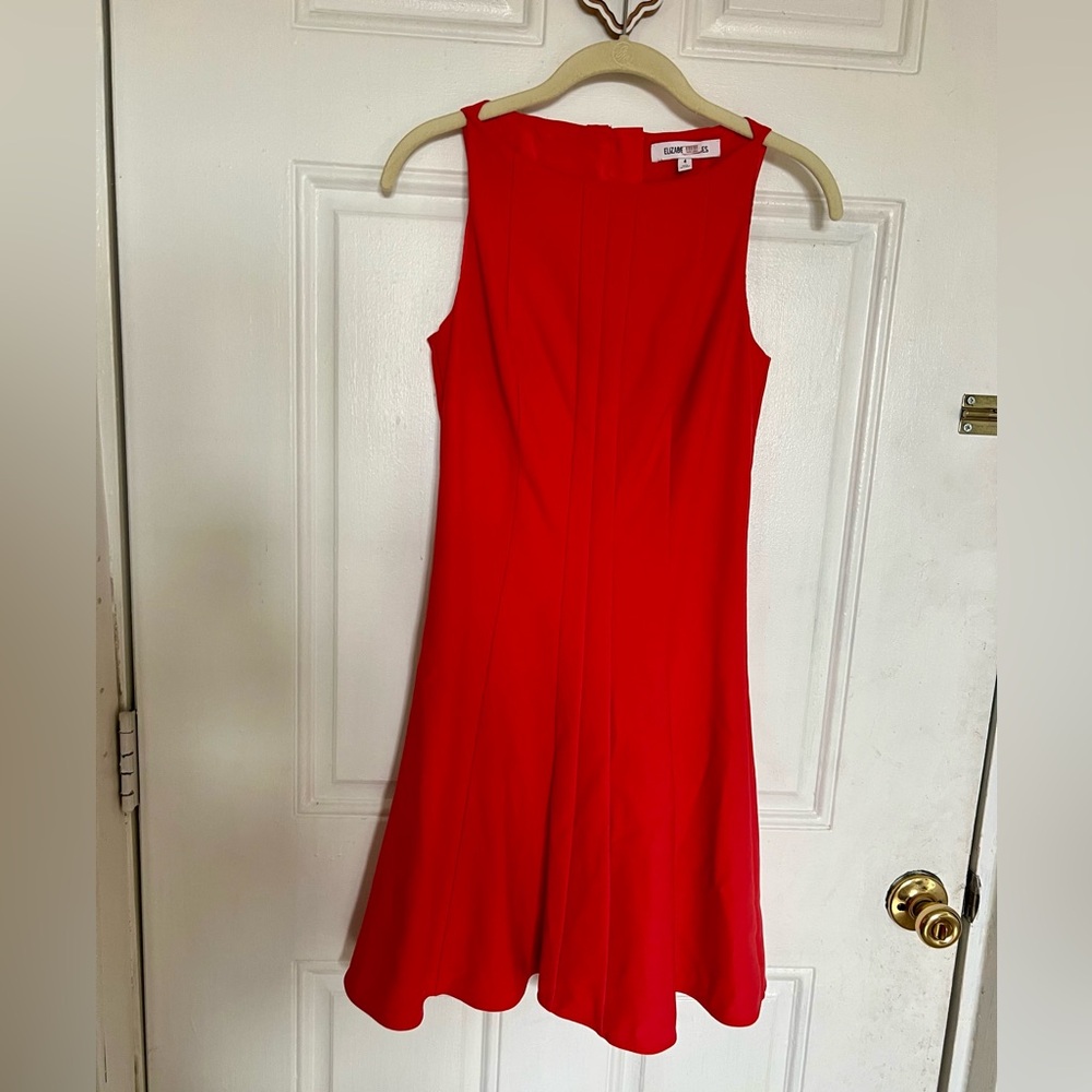 Elizabeth & James | Coral Fit & Flare Dress